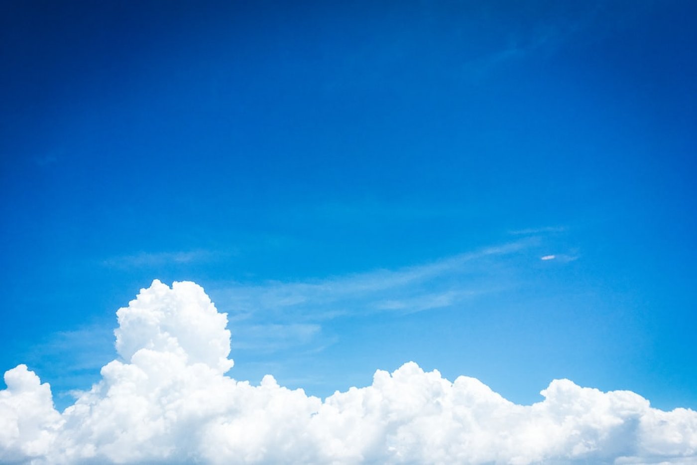 blue sky with white clouds