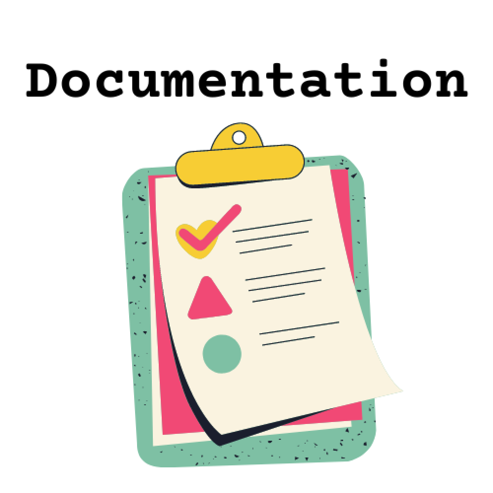 picture of clipboard with documentation on it